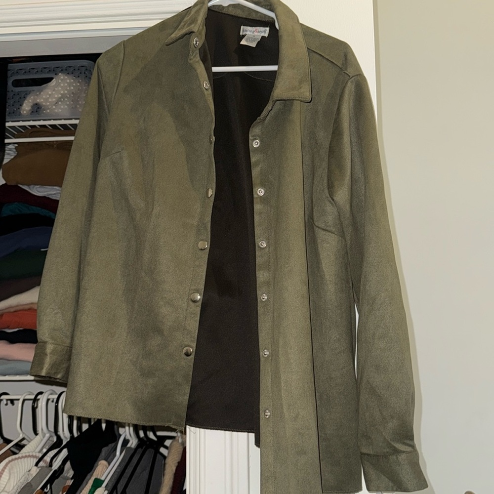 Olive green shirt/jacket